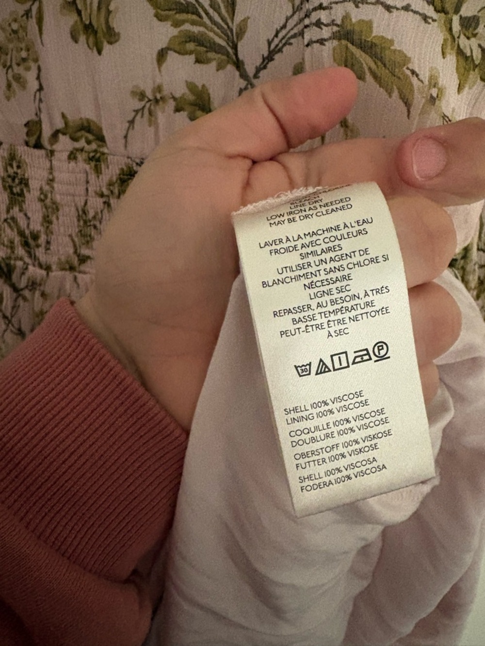 BHLDN Liana Printed V-Neck Long-Sleeve Maxi Dress Women’s Large EUC Elegant Chic - Picture 7 of 7